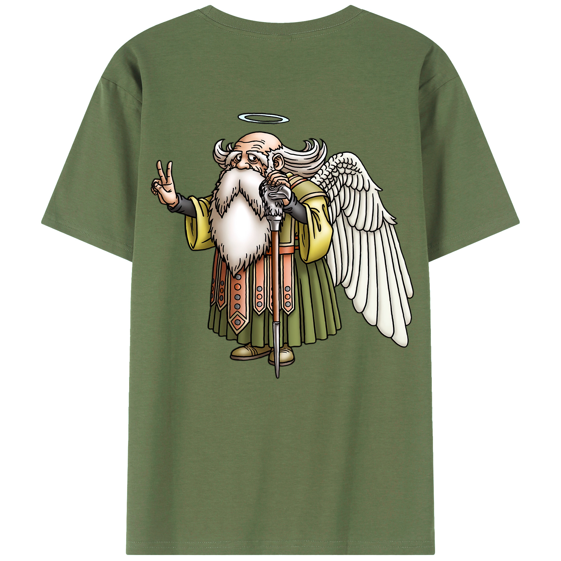 （画像用） ドラゴンクエスト Doragon Kuesuto Dragon Quest 綿100％ メンズ半袖Tシャツ（バックプリント） 通気性